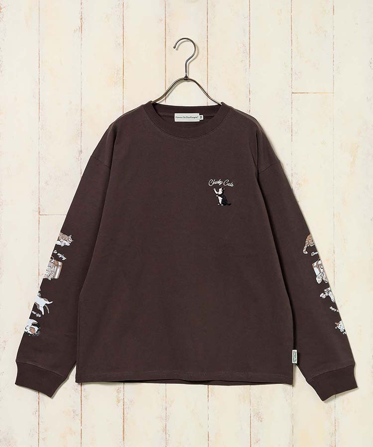 ネコ袖プリントロンT | Bleu Bleuet（ブルーブルーエ）公式通販