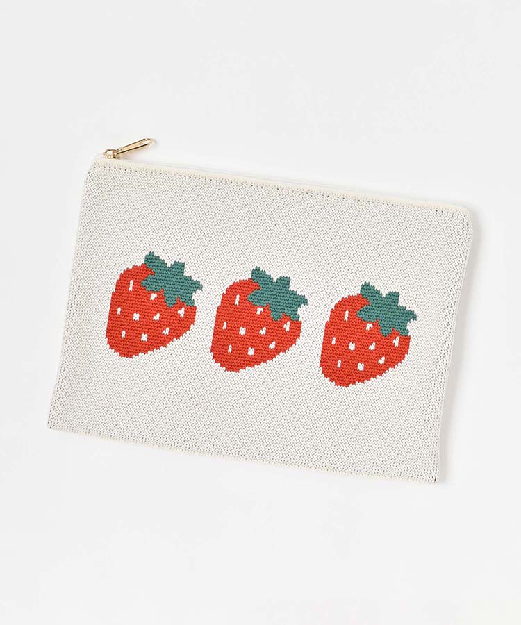 オリジナル柄ニットポーチ