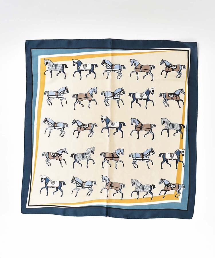 うま柄スカーフ