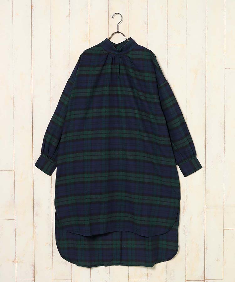 ネックギャザーワンピース