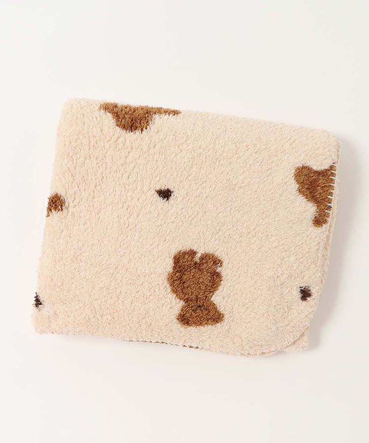 総柄ボアブランケット