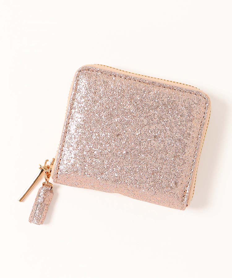 ピソラロメタリックラウンドファスナー財布