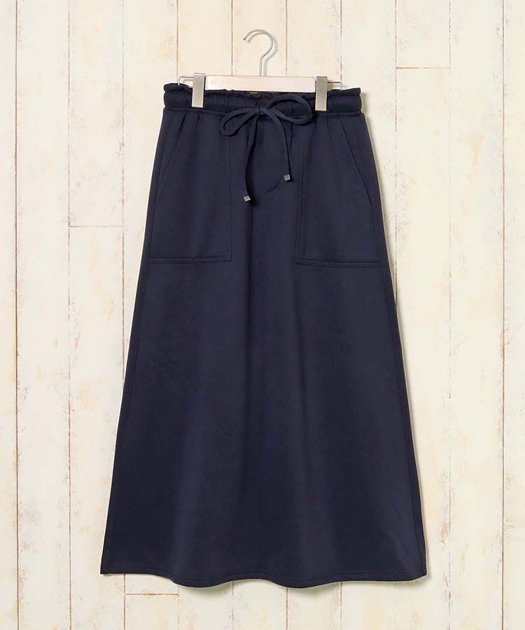 裏起毛ウエストフリルベイカースカート