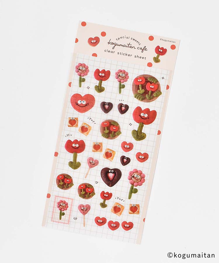 こぐまいたん透明シールシート