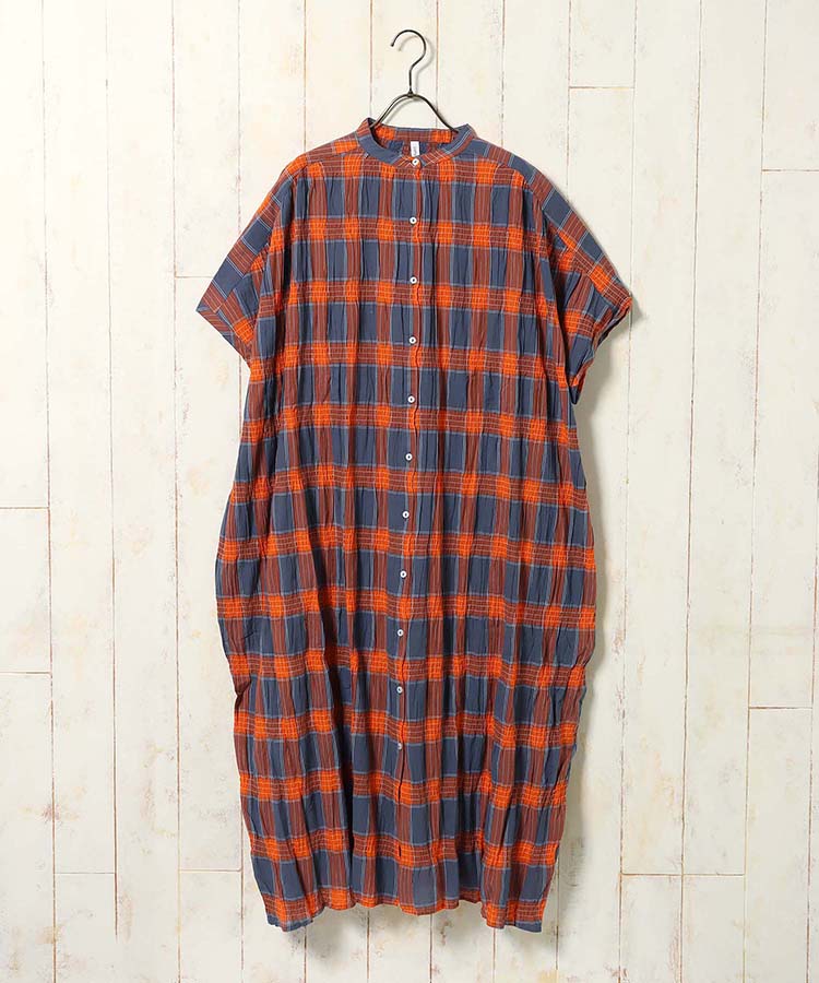 チェックワンピース