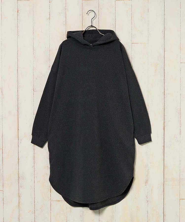 裏起毛フーディーワンピース