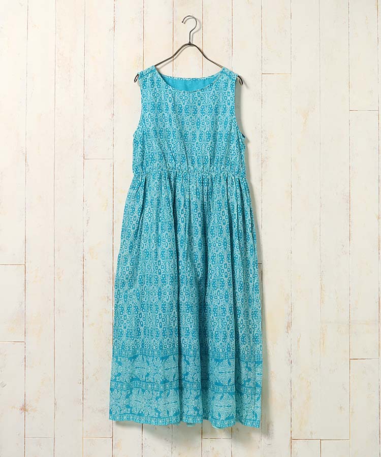 ≪SALE≫袖なし総柄ワンピースNO2