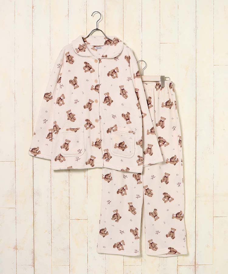 サンゴパイル総柄ルーム上下セット