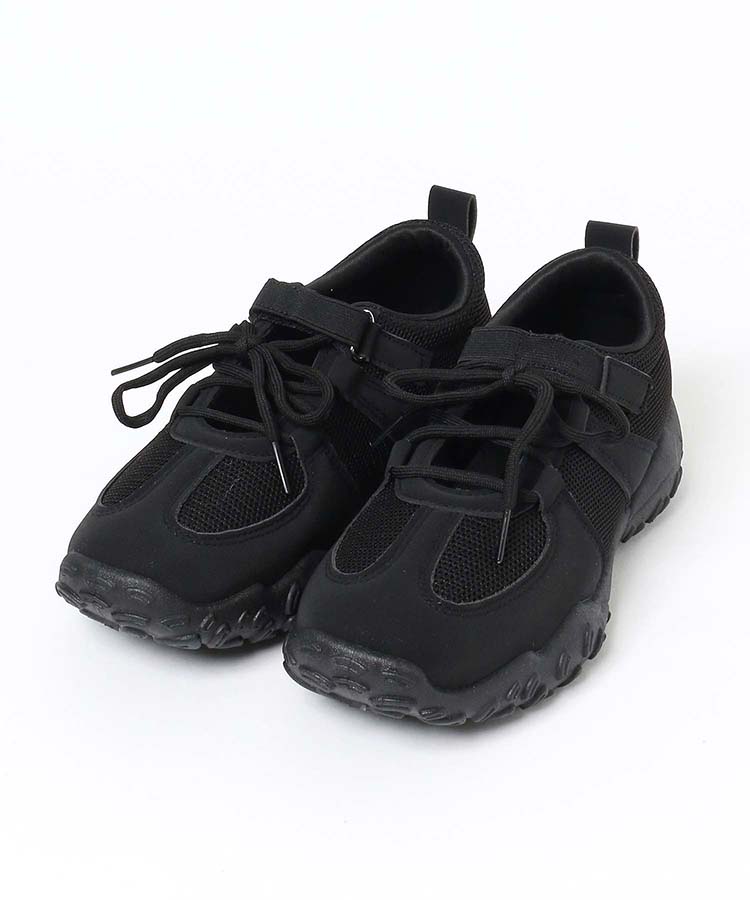 レースアップメッシュスニーカー