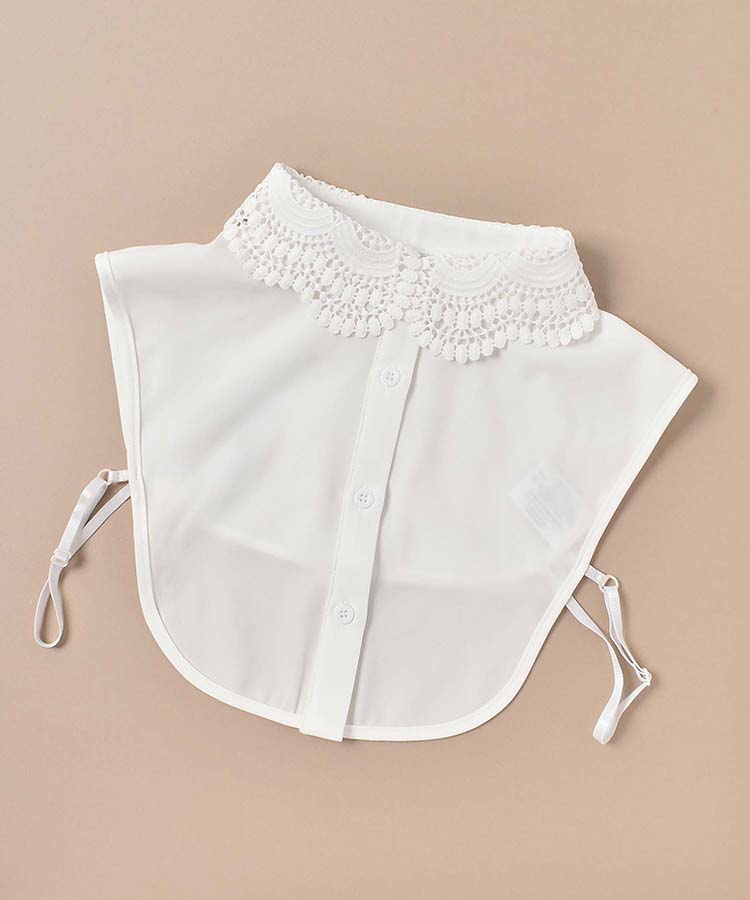 スカラップレースつけ襟