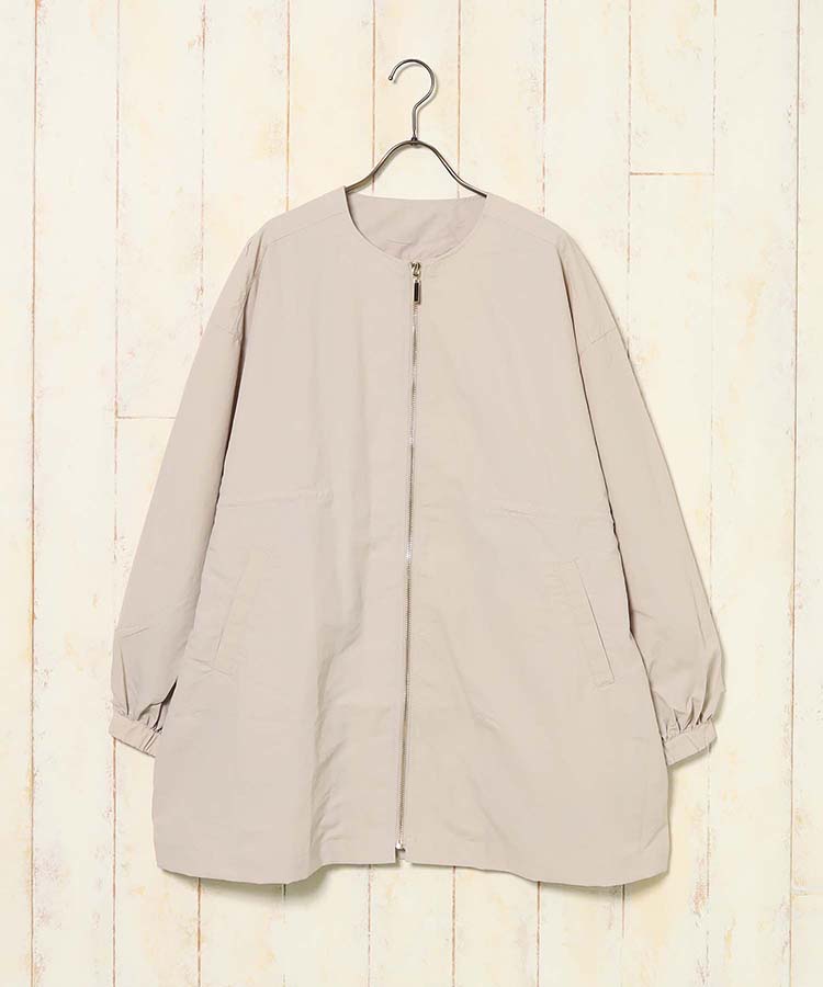 撥水加工ミドル丈コート