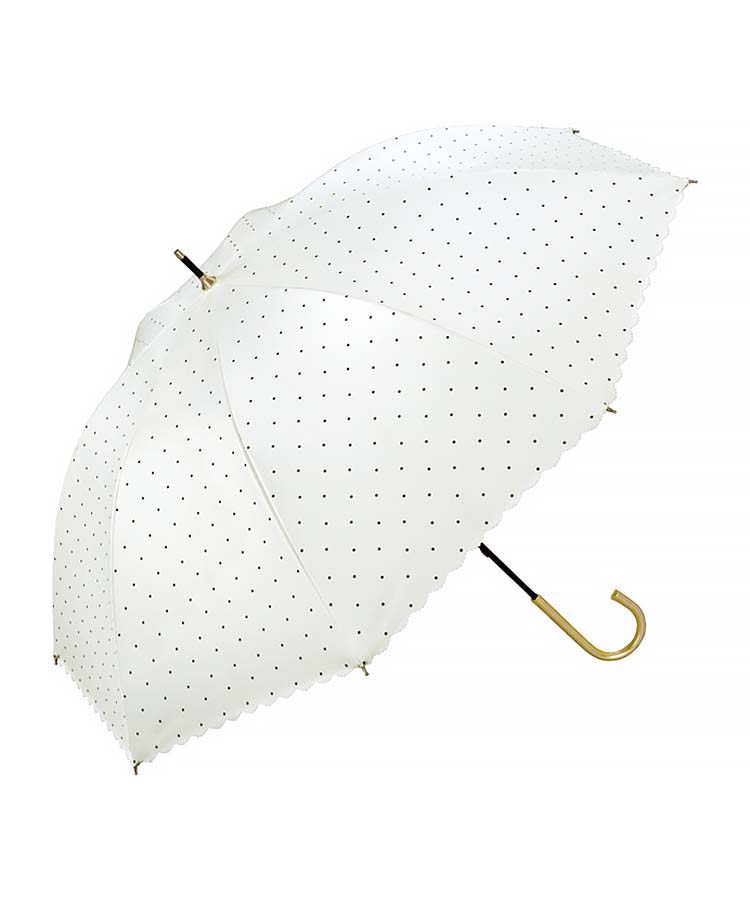 遮光ドットフラワーポイント晴雨兼用長傘