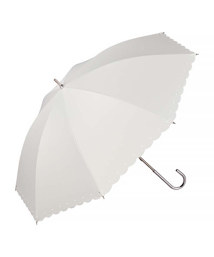 遮光シルバーリボンハート日傘