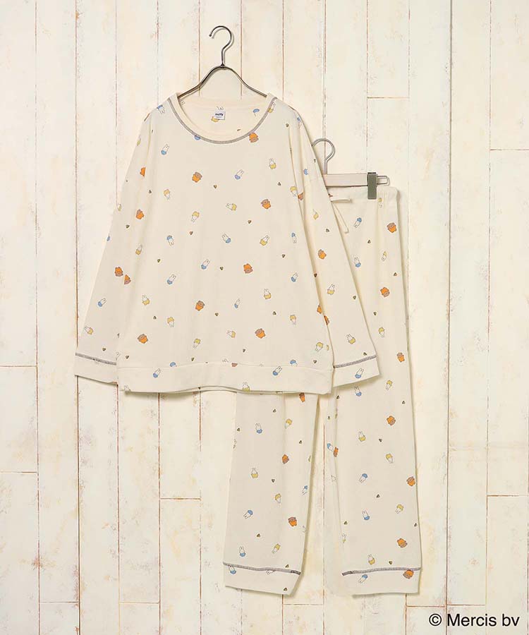 【WEB予約 2/18～順次発送】ミッフィーワッフルルームウェア上下セット