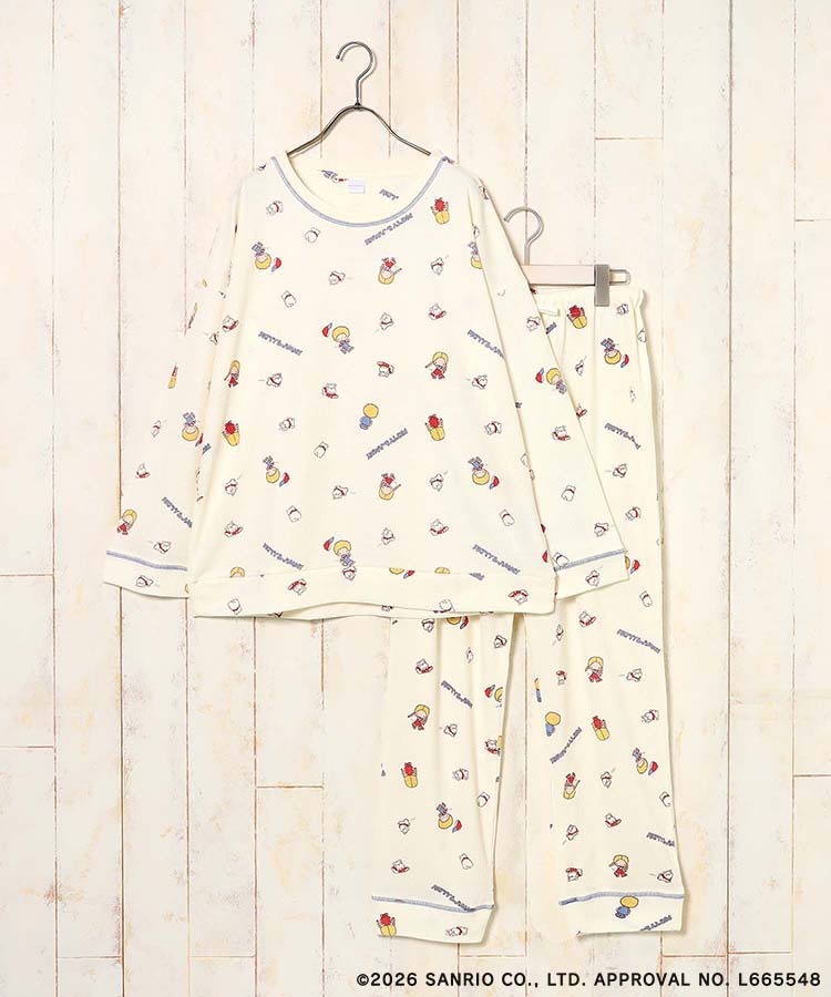 【WEB予約 2/26～順次発送】パティ＆ジミーワッフルルームウェア上下セット