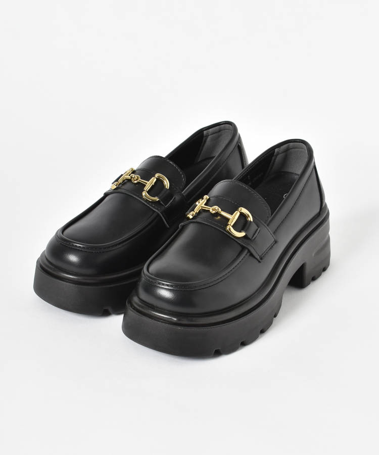 ≪SALE≫【WEB限定】ビット厚底ローファー