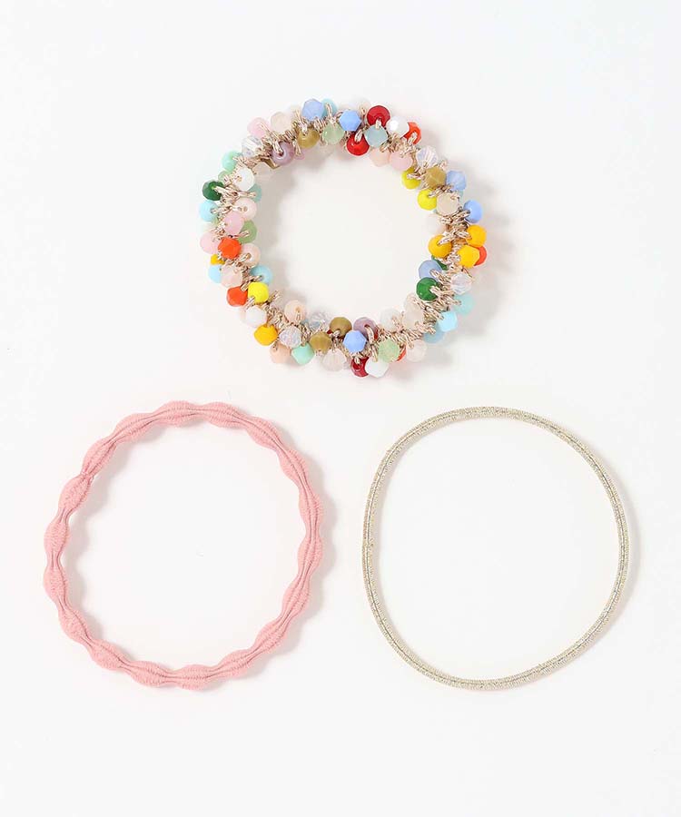 カラフルビーズポニーセット