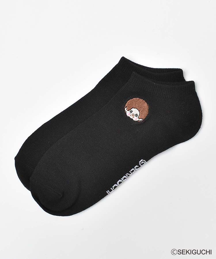 モンチッチ刺繍アンクルソックス