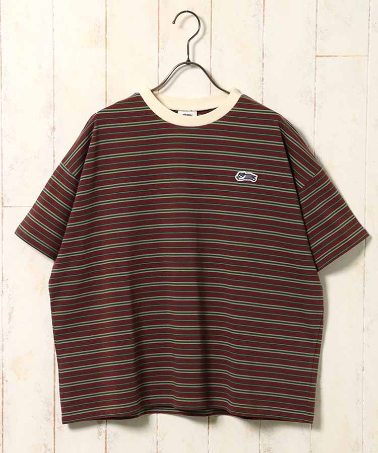 Bouncy.ワッペン付ボーダーTシャツNO2