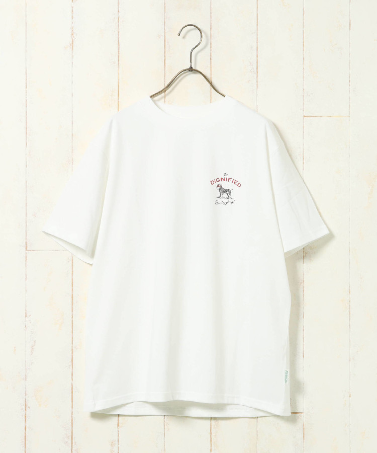 dogイラストプリントTシャツ