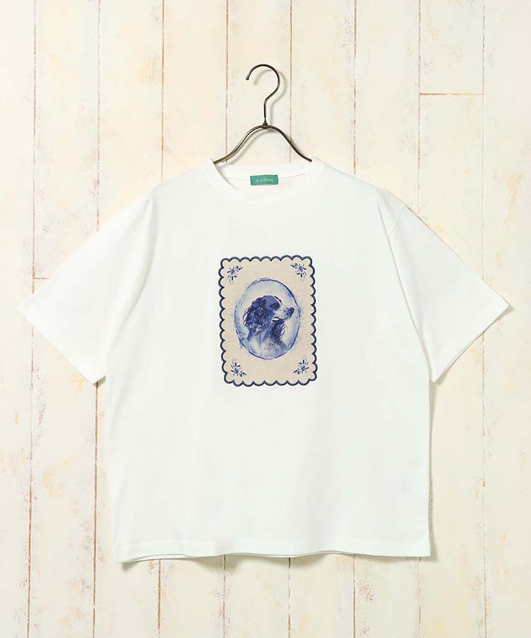 le petaleヴィンテージdogTシャツ