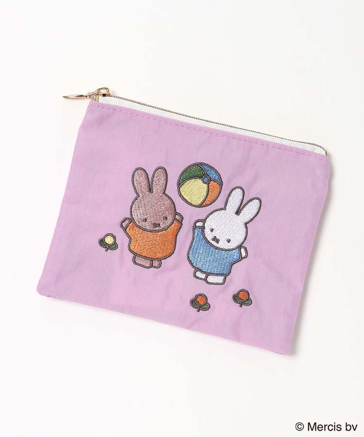 BRUNA MOTIF EMBROIDERYミニフラットポーチ