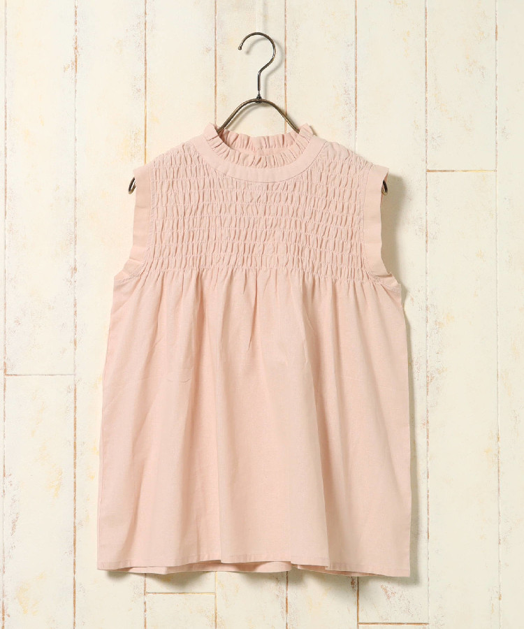 ≪SALE≫ノースリーブシャーリングブラウス