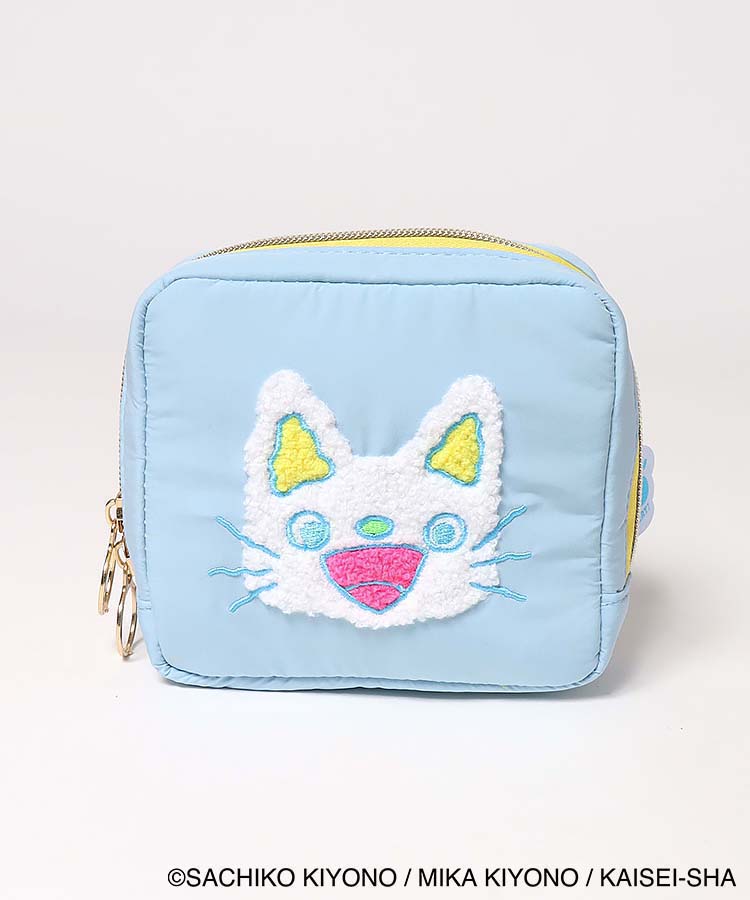 ノンタン4サガラ刺繍スクエアポーチ