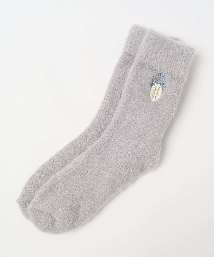 アニマル刺繍ルームソックス