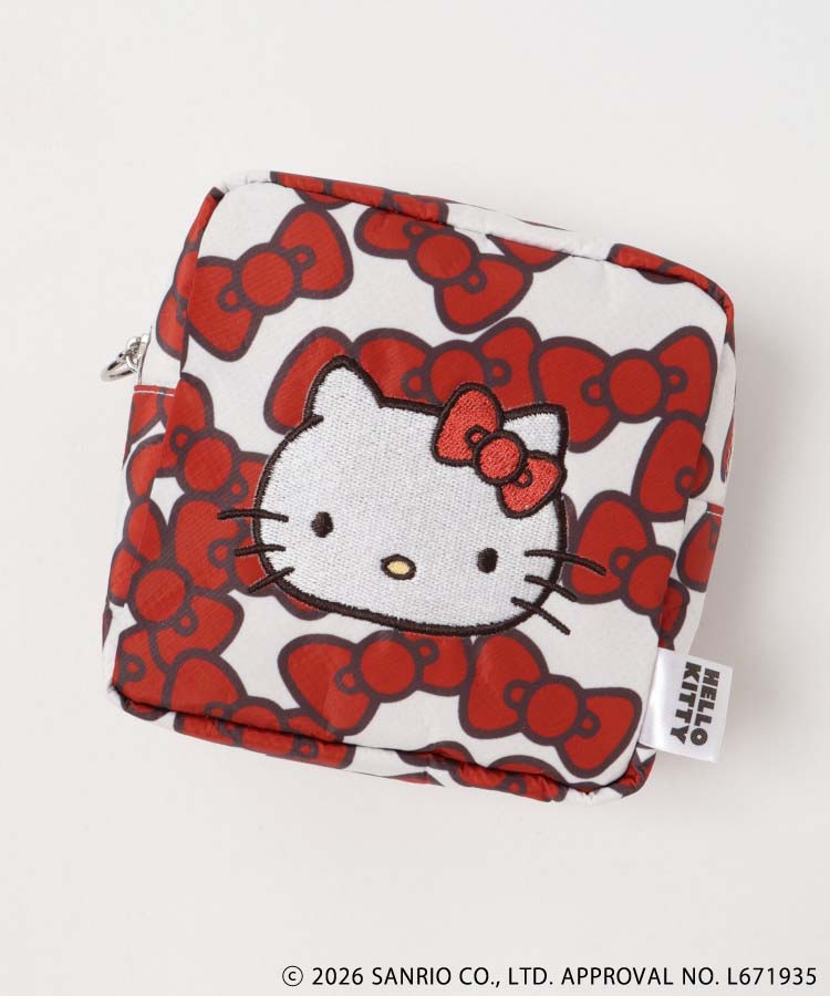 【WEB限定】HELLO KITTY RIBBON スクエアポーチ