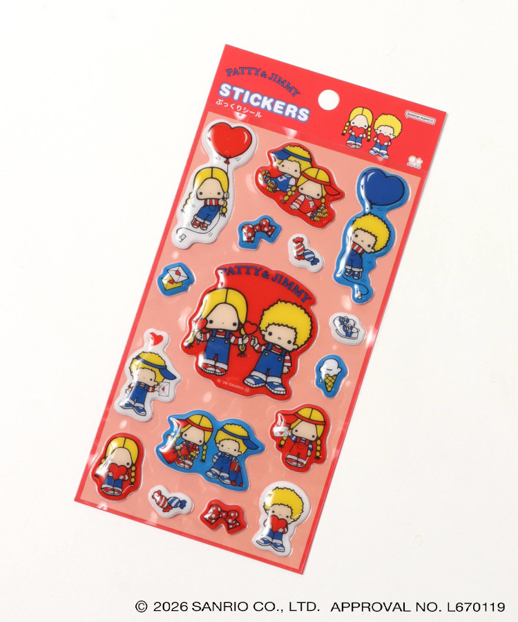 【WEB予約 8/8～順次発送】レトロサンリオキャラクターズ ぷっくりシール