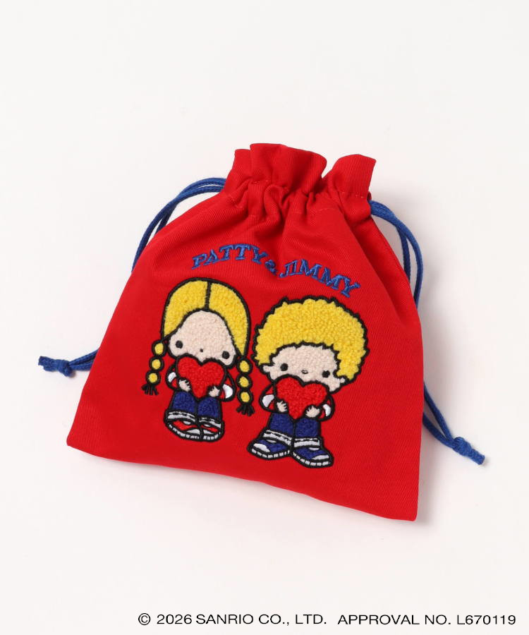 【WEB予約 8/8～順次発送】レトロサンリオキャラクターズ サガラ刺繍巾着