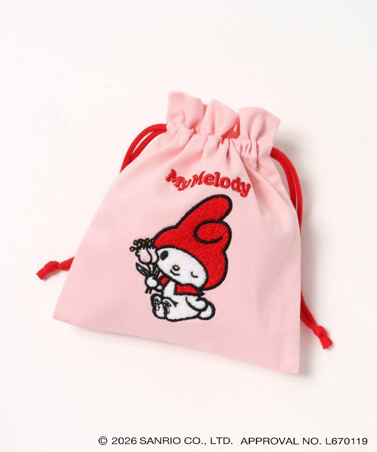 【WEB予約 8/8～順次発送】【WEB限定】レトロサンリオキャラクターズ サガラ刺繍巾着