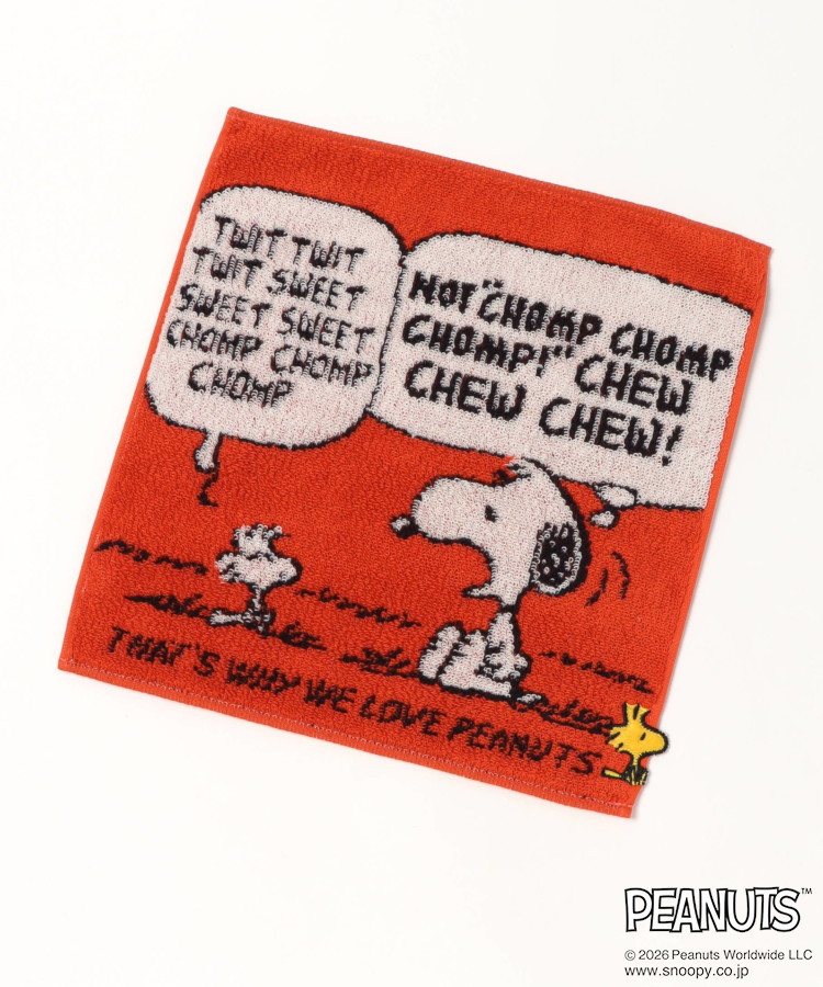 PEANUTS SPEECH BALLOONタオルハンカチ
