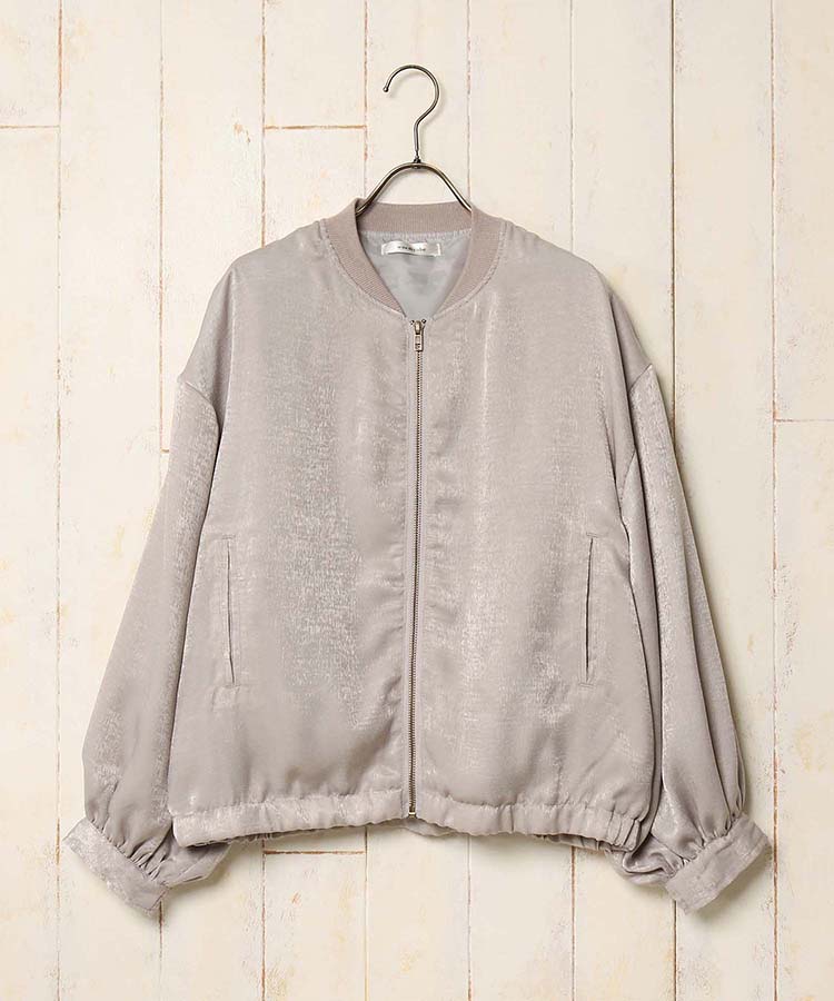 ≪OUTLET≫マットサテンブルゾン