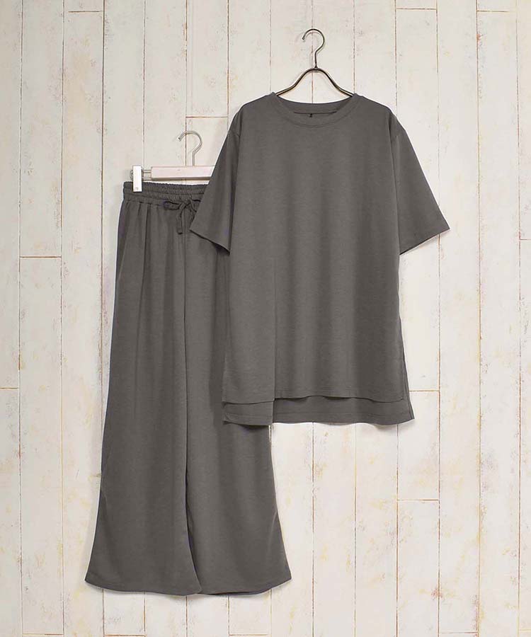 ≪OUTLET≫Tシャツ×ワイドパンツワンマイルウエア