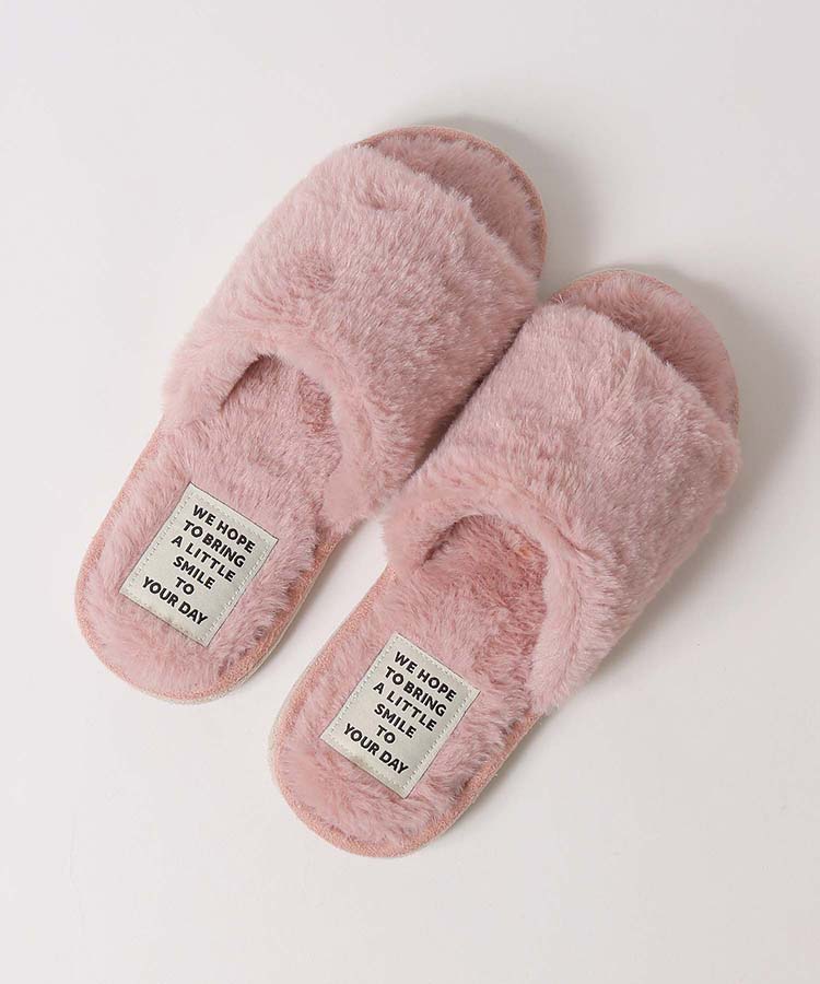 ≪OUTLET≫ファー素材サンダルスリッパ