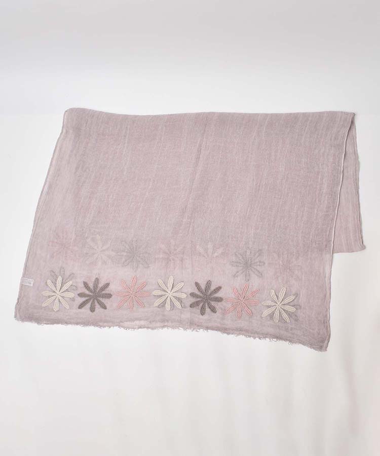 ≪SALE≫フラワーキカ刺繍ストール