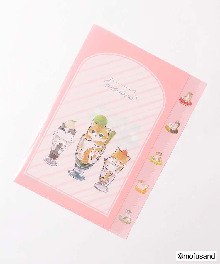 mofusand ダイカットクリアファイル5P