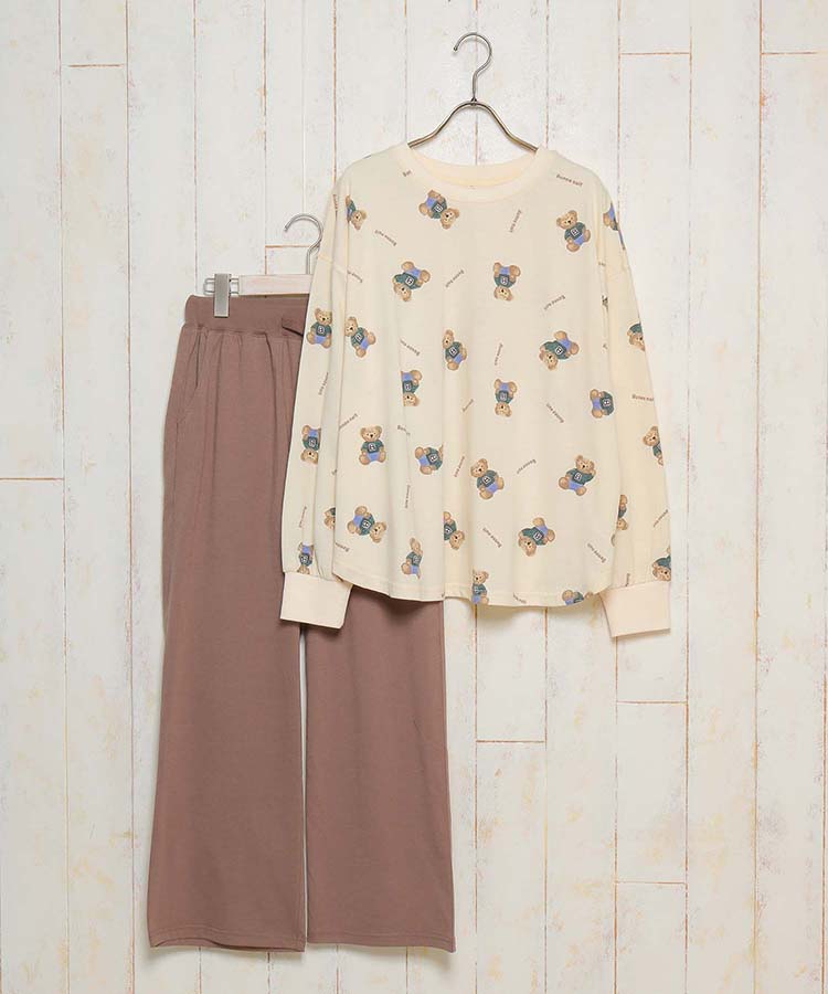 ≪SALE≫くまルームウェア上下セット