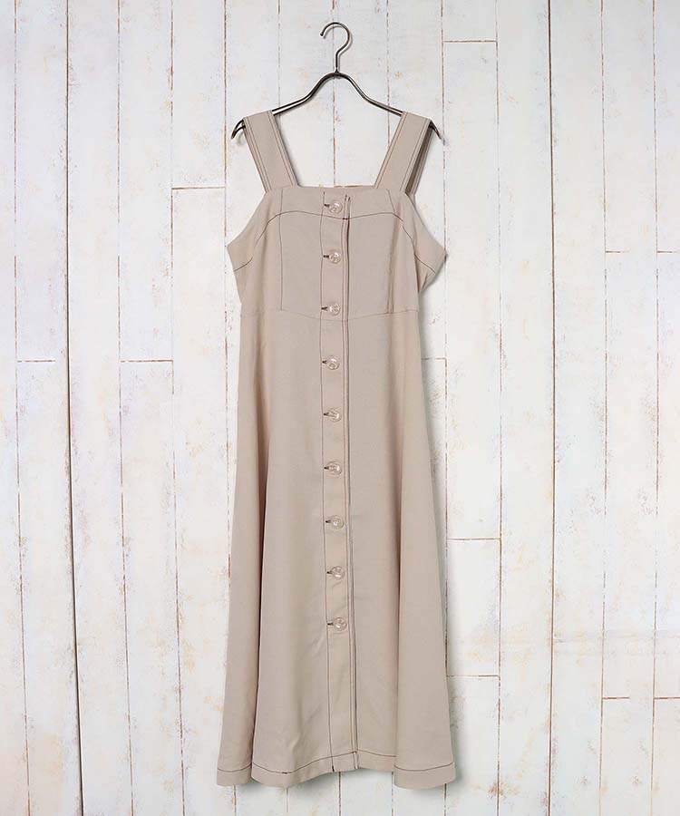 ≪OUTLET≫シンプルジャンパースカート