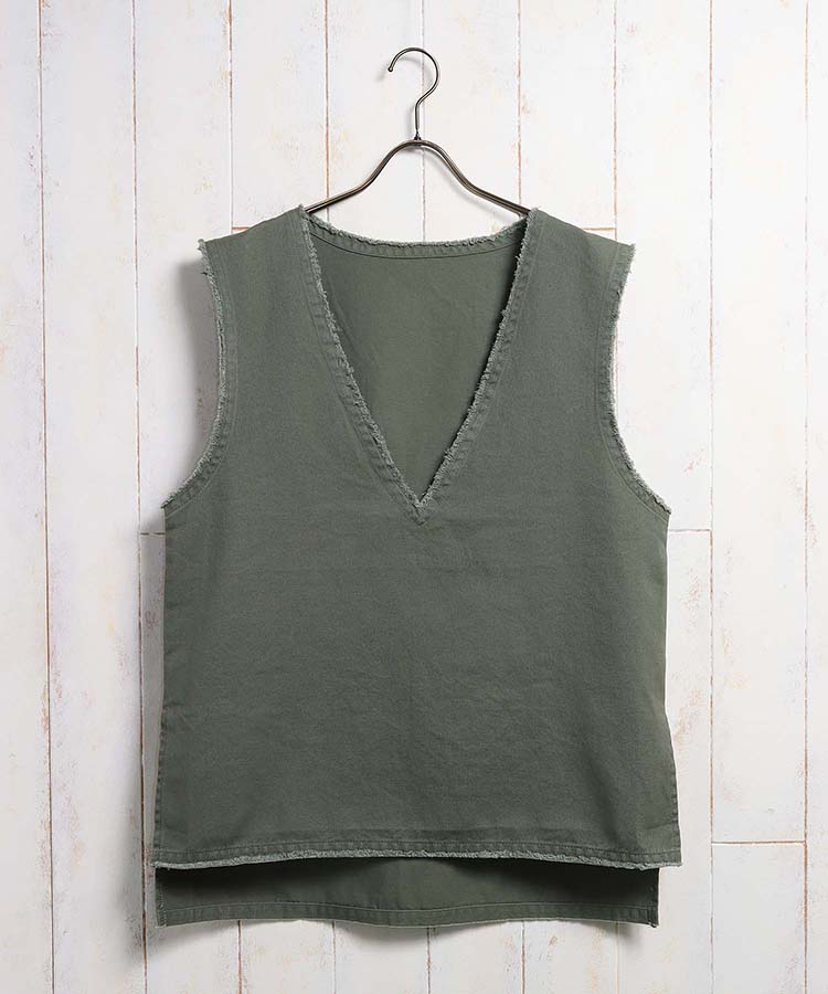 ≪SALE≫デニムVネックベスト