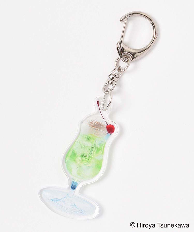 旅する喫茶アクリルキーホルダー(パープル): ALL|Bleu Bleuet(ブルーブルーエ) オリジナルキーホルダー ソーダ