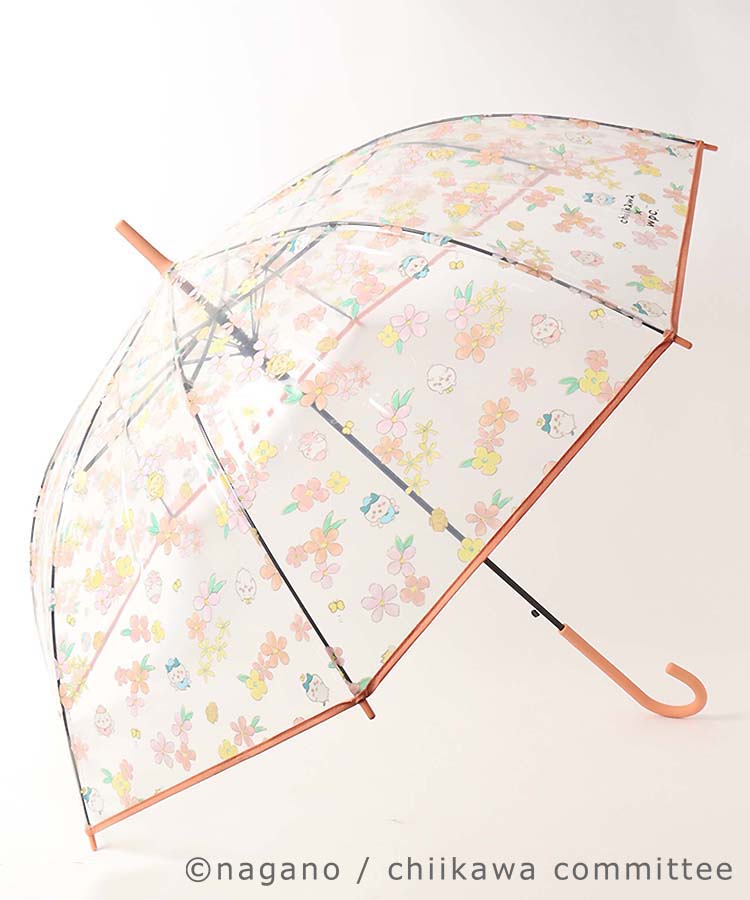 色:オレンジWpc. 雨傘 ちいかわ ビニール傘 妖精柄 オレンジ 61cm