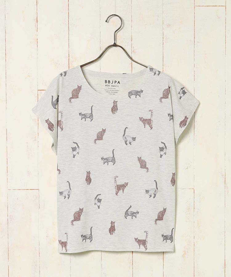 キャット総柄Tシャツ