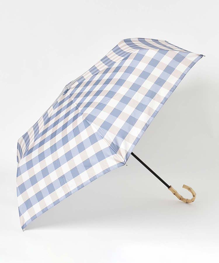ギンガムチェックトートバッグ雨折傘