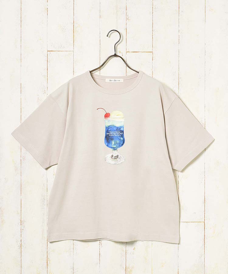 ≪SALE≫クリームソーダプリントTシャツ