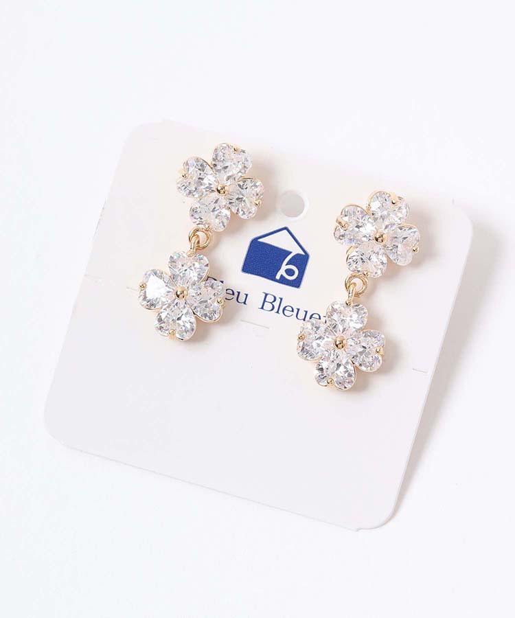 petit cubic flowerピアス