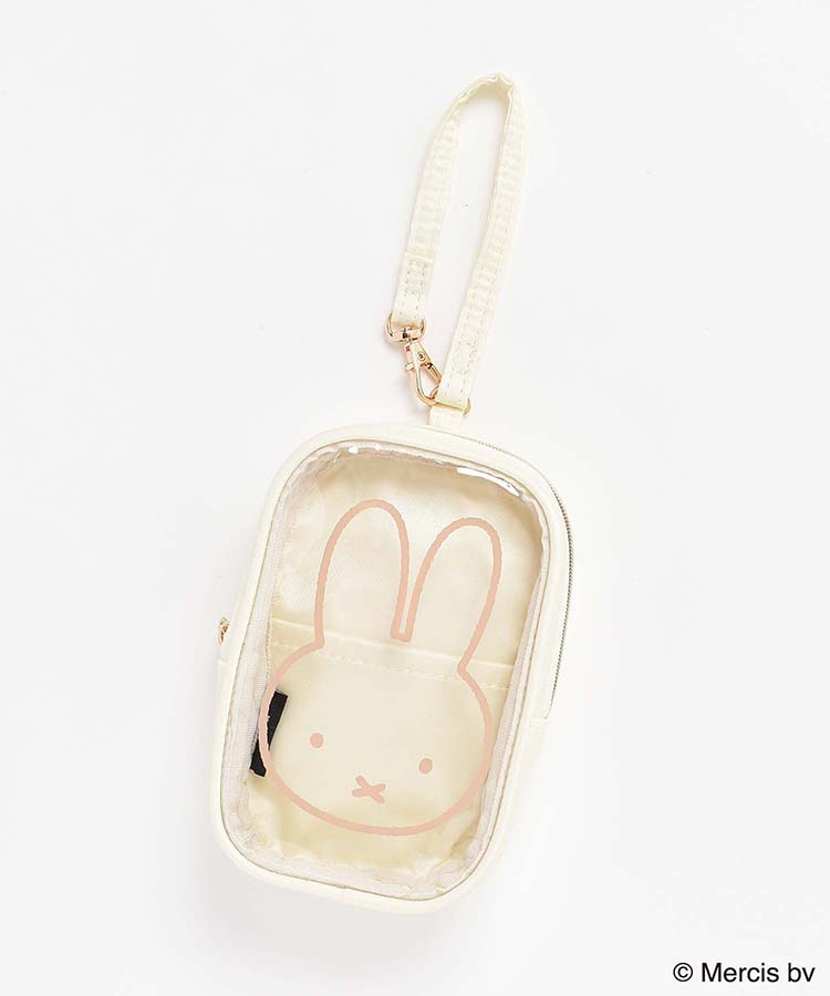 ≪SALE≫MIFFY CLEARストラップ付きスクエアポーチ