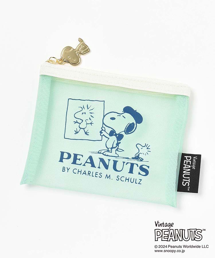 ≪OUTLET≫PEANUTSメッシュミニポーチ